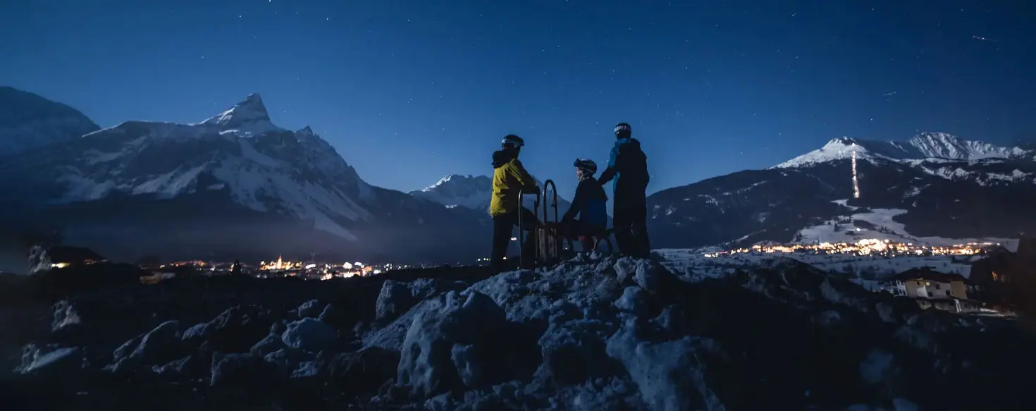 Rodeln bei Tag und Nacht in Bichlbach