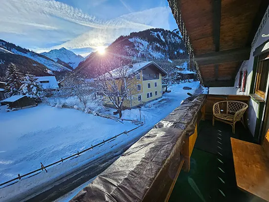 Ferienwohnungen Luttinger Bichlbach Panorama Winter Mähberg